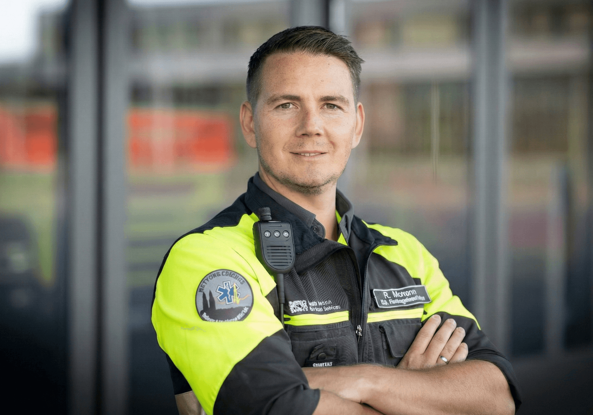 Raphael Moreno als Rettungssanitäter